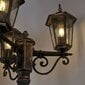 Dārza lampa POLUX LIGURIA-LT YF8044A 2,5 m 3 x E27 melns 5901508313423 цена и информация | Āra apgaismojums | 220.lv
