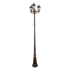 Dārza lampa POLUX LIGURIA-LT YF8044A 2,5 m 3 x E27 melns 5901508313423 cena un informācija | Āra apgaismojums | 220.lv