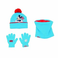 Cepure, cimdi un šalle Mickey Mouse Happy smiles, zils цена и информация | Аксессуары для детей | 220.lv