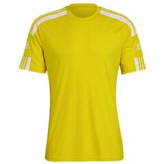 Мужская футбольная футболка Adidas Squadra 21 GN5728, желтая цена и информация | Футбольная форма и другие товары | 220.lv