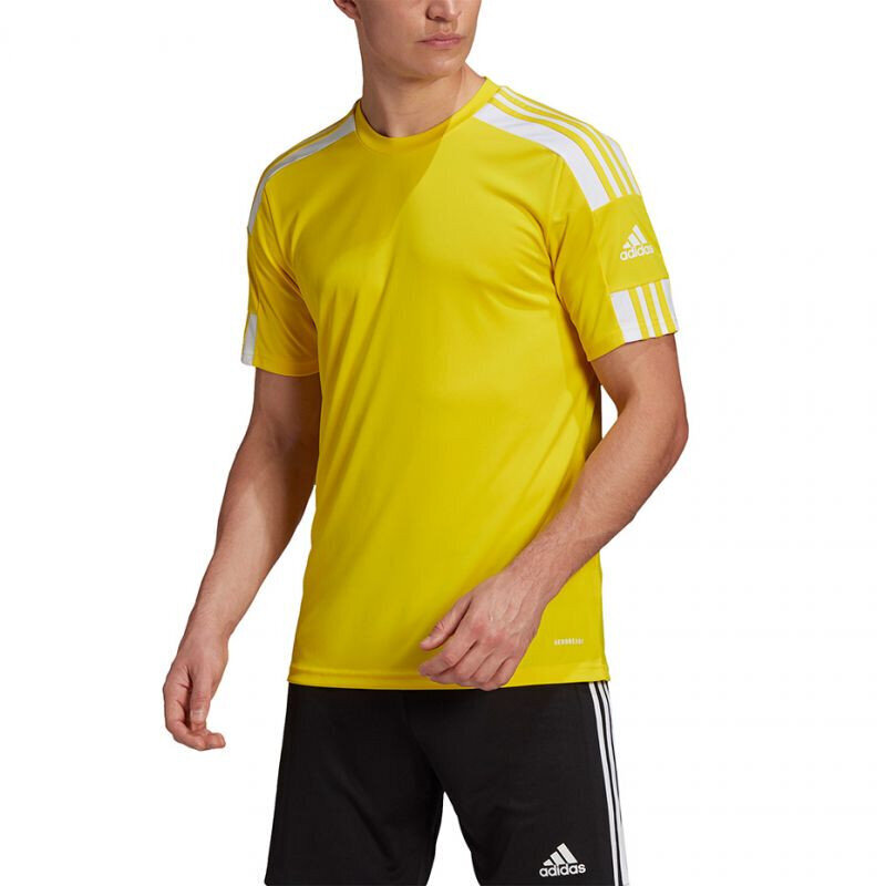 Futbola krekls vīriešiem Adidas Squadra 21 JSY GN5728, dzeltens cena un informācija | Futbola formas un citas preces | 220.lv