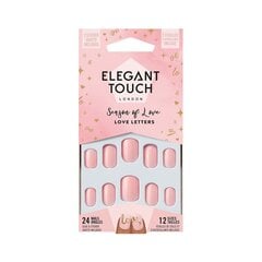 Накладные ногти Elegant Touch Luxe Looks Любовные письма, 24 шт. цена и информация | Средства для маникюра и педикюра | 220.lv