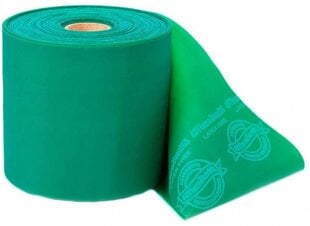 Elastīgā lente Thera-Band bez lateksa, zaļā krāsā, 1 m cena un informācija | Fitnesa gumijas, gredzeni | 220.lv