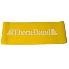 Elastīgās lentes cilpa Thera-band, dzeltena, 7,5 cm cena un informācija | Fitnesa gumijas, gredzeni | 220.lv