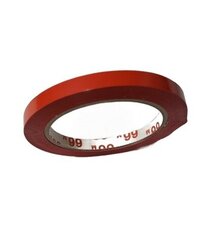 Krāsaina līmlente 9 mm x 66 m, sarkanā krāsā, 1 gab. cena un informācija | Kancelejas preces | 220.lv