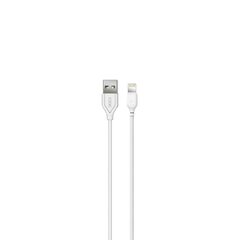 XO cable NB103 USB - Lightning 1,0 m 2,1A white cena un informācija | Savienotājkabeļi | 220.lv