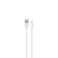 XO cable NB103 USB - USB-C 1,0 m 2,1A white cena un informācija | Savienotājkabeļi | 220.lv