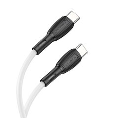 USB kabelis Borofone BX86 Advantage 60W Type-C 1.0m balts cena un informācija | Savienotājkabeļi | 220.lv
