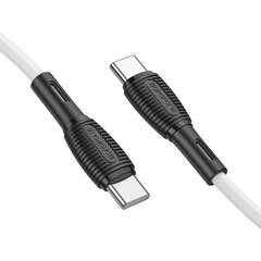 USB kabelis Borofone BX86 Advantage 60W Type-C 1.0m balts cena un informācija | Savienotājkabeļi | 220.lv