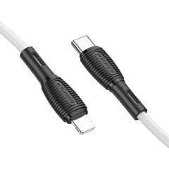 USB kabelis Borofone BX86 Advantage PD Type-C uz Lightning 1.0m balts cena un informācija | Savienotājkabeļi | 220.lv