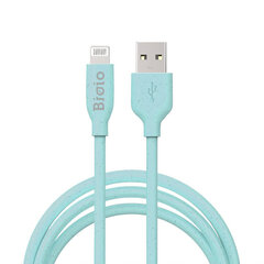 Bioio cable USB - Lightning 1,0 m 2,4A blue cena un informācija | Savienotājkabeļi | 220.lv