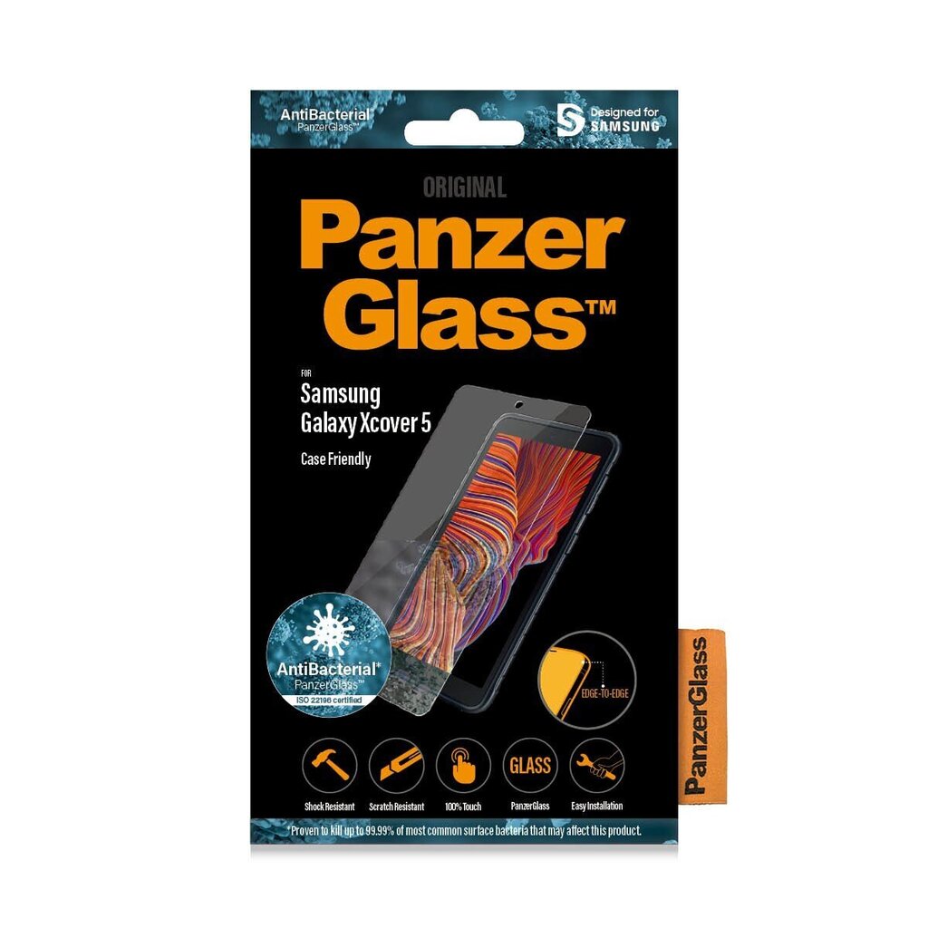 Aizsargstikls PanzerGlass priekš Samsung Galaxy Xcover 5 cena un informācija | Ekrāna aizsargstikli | 220.lv