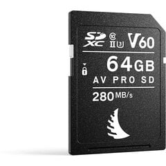 Карта памяти Angelbird AV Pro SD, 64GB, V60, MKII цена и информация | Карты памяти для фотоаппаратов | 220.lv