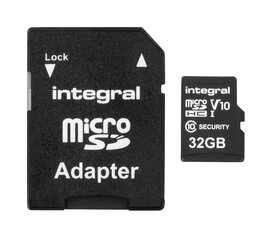 Integral Security Micro SD 4K V30 UHS-1 U3 32GB цена и информация | Карты памяти для фотоаппаратов | 220.lv