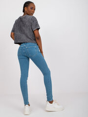 Sieviešu zilas džinsu bikses cena un informācija | Sieviešu džinsi | 220.lv