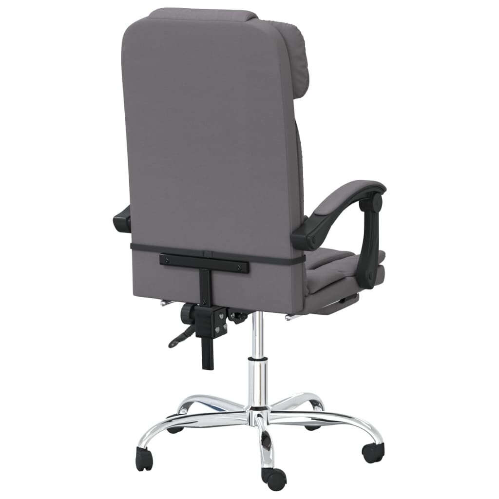 vidaXL biroja masāžas krēsls, pelēka mākslīgā āda cena un informācija | Biroja krēsli | 220.lv