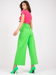 светло-зеленые базовые спортивные штаны с высокой талией цена и информация | Женские брюки | 220.lv