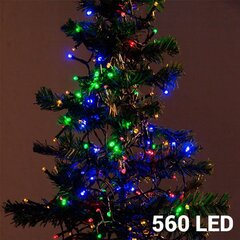 Christmas Planet Daudzkrāsaina Ziemassvētku Virtene (560 LED spuldzītes) cena un informācija | Ziemassvētku lampiņas, LED virtenes | 220.lv