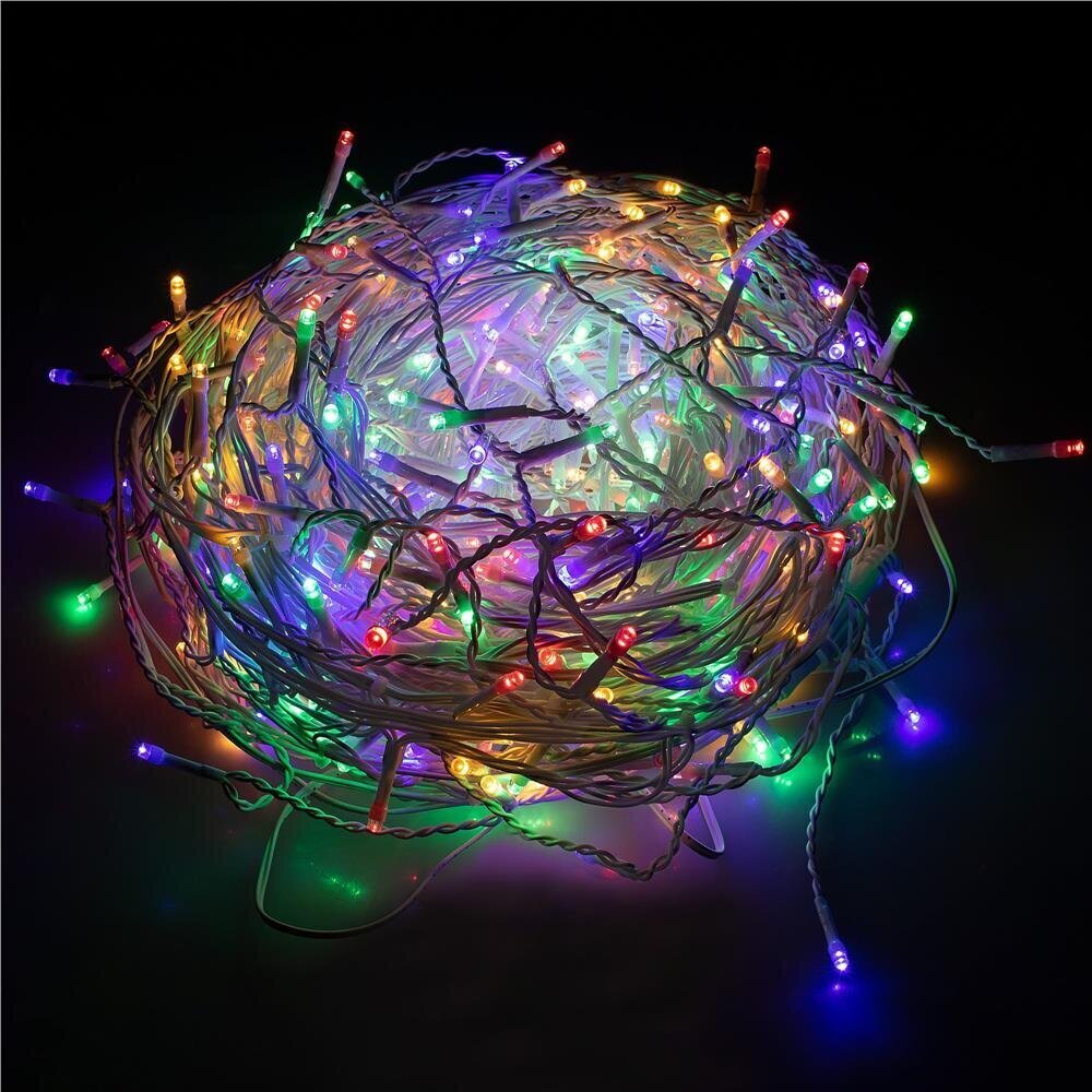 500LED gaismas aizkars krāsains 22.5M + tālvadības pults цена и информация | Ziemassvētku lampiņas, LED virtenes | 220.lv