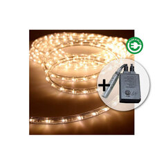Šļūtene LED EDM Flexiled 8 Funkcijas 230 V Silts balts (12 m) cena un informācija | Ziemassvētku lampiņas, LED virtenes | 220.lv