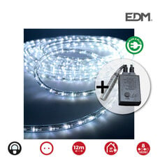 Šļūtene LED EDM Flexiled Balts 230 V (12 m) cena un informācija | Ziemassvētku lampiņas, LED virtenes | 220.lv