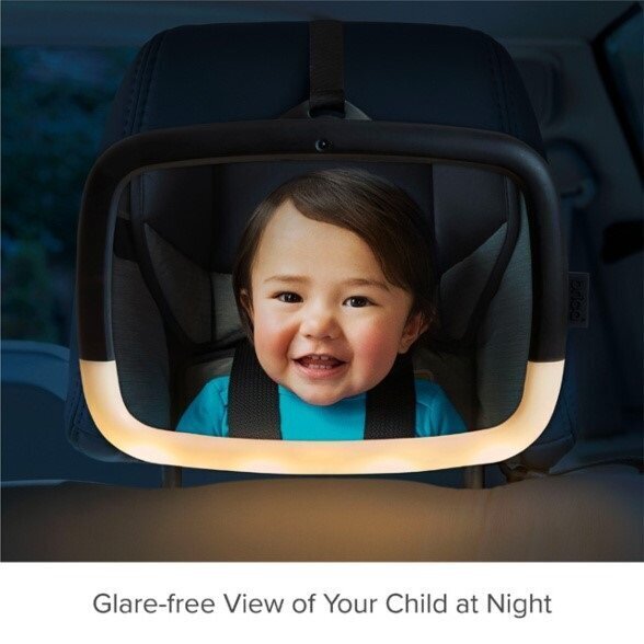 Munchkin Night Light spogulis bērna uzraudzībai automašīnā Baby In-Sight цена и информация | Autokrēsliņu aksesuāri | 220.lv