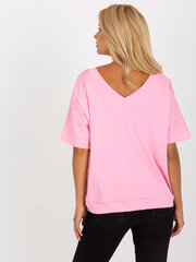 розово-зеленая блузка оверсайз из хлопка с принтом цена и информация | Женские блузки, рубашки | 220.lv
