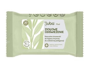 Влажные салфетки для интимной гигиены на травах Luba Med, 20 шт. цена и информация | Товары для интимной гигиены | 220.lv