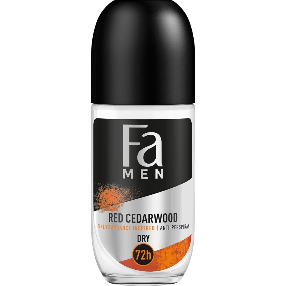 Rullīša dezodorants vīriešiem Fa Men Anti-Perspirant Red Cedarwood, 50ml cena un informācija | Dezodoranti | 220.lv