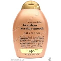 Nogludinošs šampūns ar Brazīlijas keratīnu Organix Brazilian Keratin Smooth Shampoo, 385ml cena un informācija | Organix Smaržas, kosmētika | 220.lv