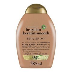 Nogludinošs šampūns ar Brazīlijas keratīnu Organix Brazilian Keratin Smooth Shampoo, 385ml cena un informācija | Šampūni | 220.lv