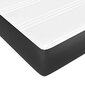 vidaXL kabatu atsperu matracis, melns, 90x190x20 cm, mākslīgā āda cena un informācija | Matrači | 220.lv