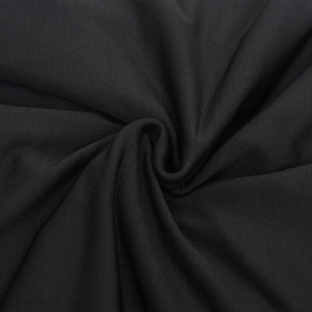 Elastīgs dīvāna pārvalks, melns, džersija poliesters cena un informācija | Mēbeļu pārvalki | 220.lv