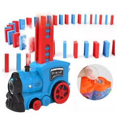 Elektriskā domino lokomotīve ar tvaiku, zila cena un informācija | Rotaļlietas zēniem | 220.lv