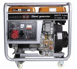 Dīzeļa ģenerators Amber-Line DGX75 X-Class, 6.0kW, 230/400V cena un informācija | Elektrības ģeneratori | 220.lv