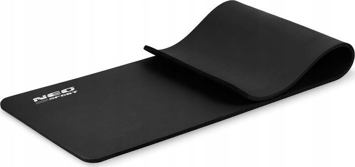 Vingrinājumu paklājiņš Neo-Sport NS-923, 183x60x1.5 cm, melns cena un informācija | Vingrošanas paklāji | 220.lv