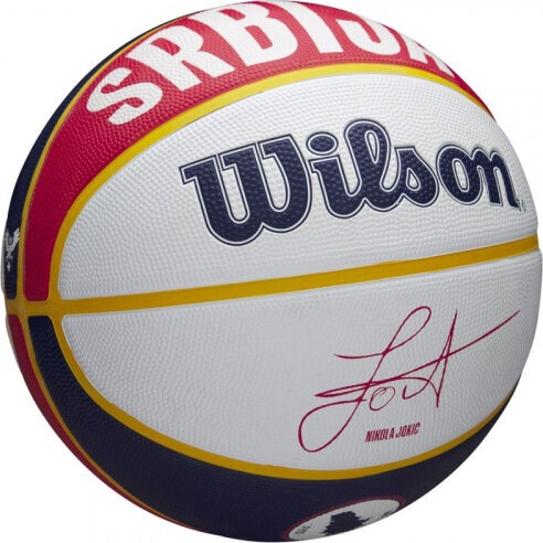 Wilson NBA spēlētājs Vietējais Nikola Jokičs bumba grozam WZ4006701XB cena un informācija | Basketbola bumbas | 220.lv