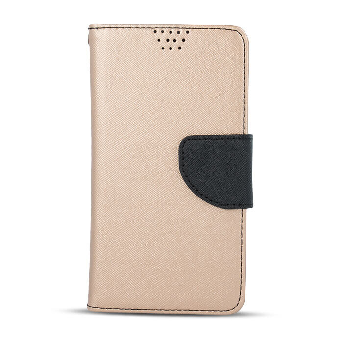 Smart Universal Fancy case 5,5-5,7&quot; gold/black cena un informācija | Telefonu vāciņi, maciņi | 220.lv