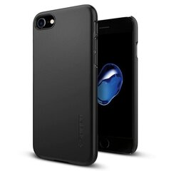 Spigen case Thin Fit for iPhone 7 black cena un informācija | Telefonu vāciņi, maciņi | 220.lv