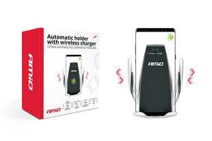 Машинный держатель для телефона Amio Wireless цена и информация | Зарядные устройства для телефонов | 220.lv