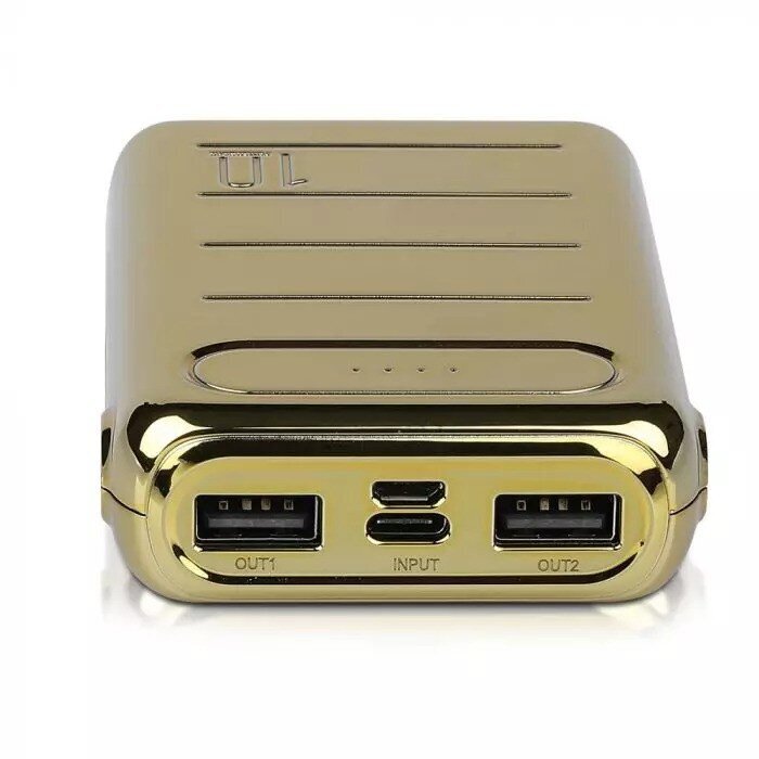 V-tac V-TAC Power Bank 10000 mAh 2A Gold cena un informācija | Lādētāji-akumulatori (Power bank) | 220.lv