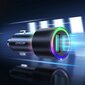 Auto lādētājs Joyroom JR-CL10 LED 2xUSB 24W + 3in1 USB Type-C/microUSB/Lightning 1.2m melns цена и информация | Lādētāji un adapteri | 220.lv