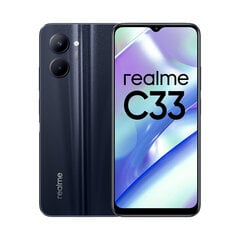 Смартфоны Realme C33 Чёрный 64 Гб Octa Core 4 GB RAM цена и информация | Мобильные телефоны | 220.lv