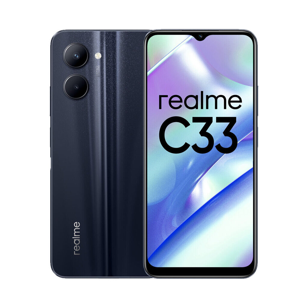 Realme C33 4/64GB Dual SIM Night Sea cena un informācija | Mobilie telefoni | 220.lv