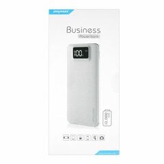 Mymax Business MM-PB/009 Power Bank 12000mAh balta cena un informācija | Lādētāji-akumulatori (Power bank) | 220.lv