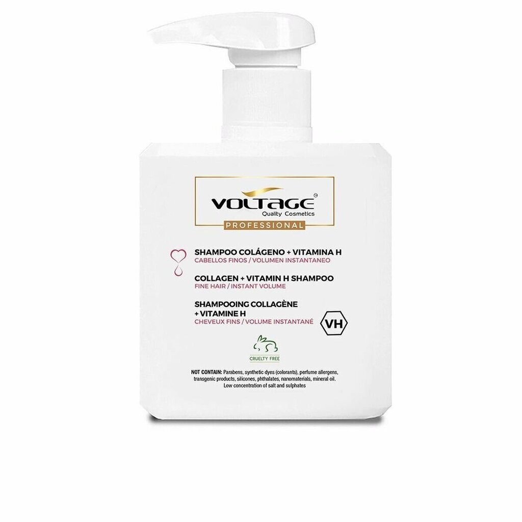 Šampūns Voltage ar Kolagēnu, 500 ml cena un informācija | Šampūni | 220.lv