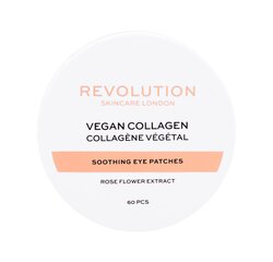 Acu spilventiņi Revolution Rose Gold Vegan Collagen 60 gab цена и информация | Маски для лица, патчи для глаз | 220.lv