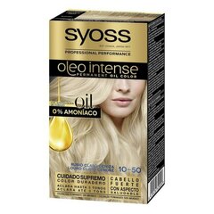 Стойкая краска для волос Syoss Olio Intense, № 10.50 Светло-пепельный блонд, 5 шт. цена и информация | Краска для волос | 220.lv