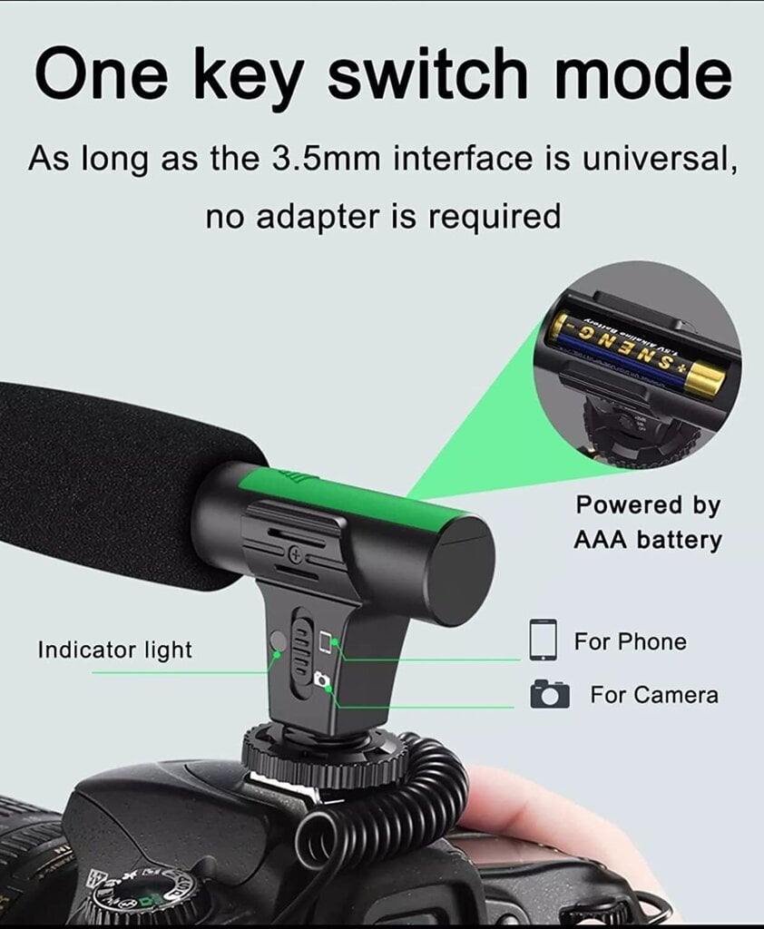 Video producēšanas video statīva komplekts AY-49 ar mikrofonu un gaismu tiešraides straumēšanai cena un informācija | Mikrofoni | 220.lv