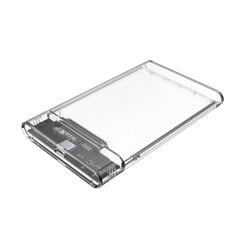 UNITEK DiskGuard Limpid R HDD/SSD enclosure Transparent 2.5" cena un informācija | Komponentu piederumi | 220.lv